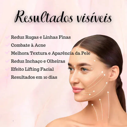 FaceGlow™ - Gua Sha com terapia de EMS e luz [Efeito lifting e reduz linhas de expressão]